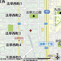 愛知県名古屋市中川区法華西町149周辺の地図