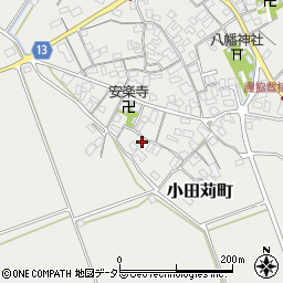 滋賀県東近江市小田苅町周辺の地図