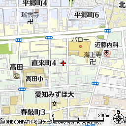 愛知県名古屋市瑞穂区直来町周辺の地図