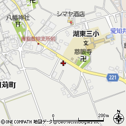 湖東小田苅郵便局 ＡＴＭ周辺の地図
