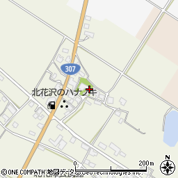 滋賀県東近江市北花沢町296周辺の地図