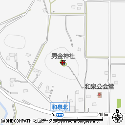 男金神社周辺の地図