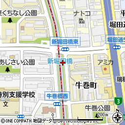 愛知県名古屋市瑞穂区牛巻町1周辺の地図