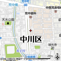 愛知県名古屋市中川区草平町2丁目13周辺の地図