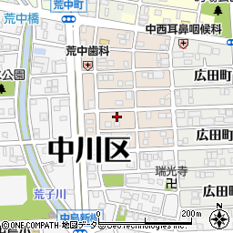 愛知県名古屋市中川区草平町2丁目9周辺の地図