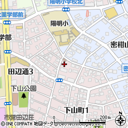 愛知県名古屋市瑞穂区下山町1丁目4周辺の地図