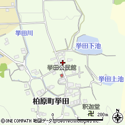 兵庫県丹波市柏原町挙田318周辺の地図