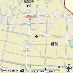 愛知県愛西市大野町郷前106周辺の地図