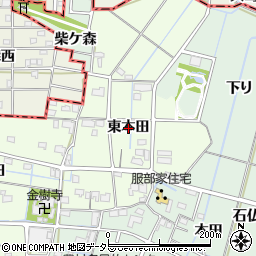 愛知県弥富市五之三町東本田周辺の地図