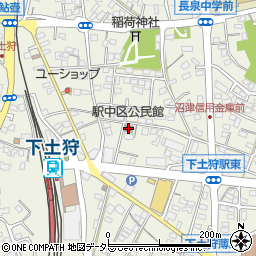 駅中区公民館周辺の地図