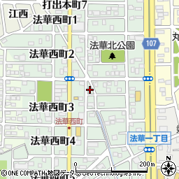 愛知県名古屋市中川区法華西町3丁目2周辺の地図