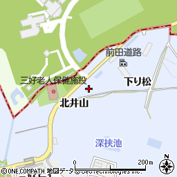 愛知県みよし市福谷町下り松33-2周辺の地図