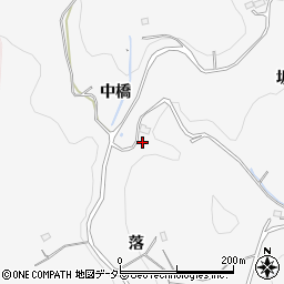 愛知県豊田市綾渡町中橋周辺の地図