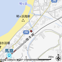 馬路琴ケ浜郵便局周辺の地図