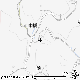 愛知県豊田市綾渡町（中橋）周辺の地図