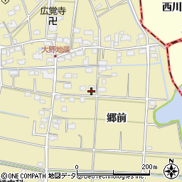 愛知県愛西市大野町郷前76周辺の地図