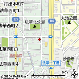 愛知県名古屋市中川区法華西町周辺の地図