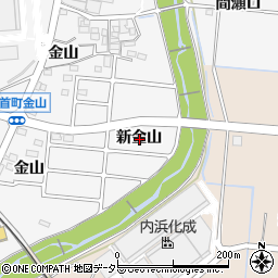 愛知県豊田市亀首町新金山周辺の地図