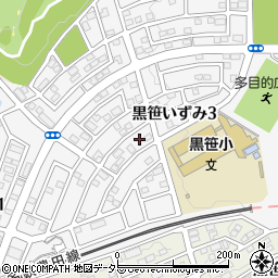 愛知県みよし市黒笹いずみ周辺の地図