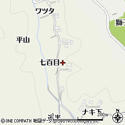愛知県豊田市千鳥町七百目周辺の地図