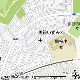 愛知県みよし市黒笹いずみ周辺の地図
