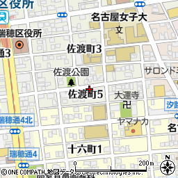 愛知県名古屋市瑞穂区佐渡町5丁目周辺の地図