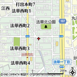 愛知県名古屋市中川区法華西町134周辺の地図