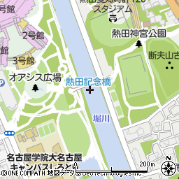 熱田記念橋周辺の地図
