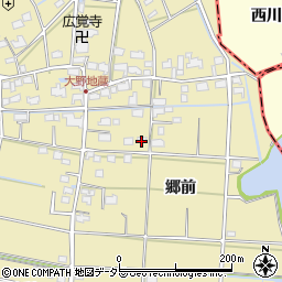 愛知県愛西市大野町郷前周辺の地図
