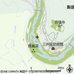 香嵐渓周辺の地図