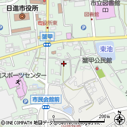 愛知県日進市蟹甲町中屋敷454周辺の地図