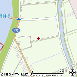 滋賀県近江八幡市野村町周辺の地図