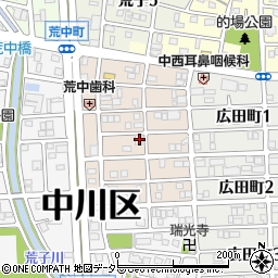 愛知県名古屋市中川区草平町1丁目96周辺の地図