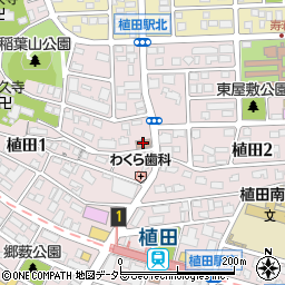 植田南コミュニティセンター周辺の地図