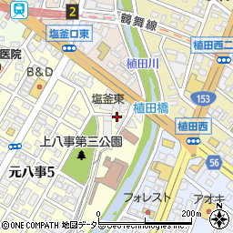 愛知県名古屋市天白区天白町大字植田西ノ川原周辺の地図