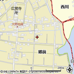 愛知県愛西市大野町郷前71周辺の地図