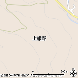 岡山県津山市上横野周辺の地図