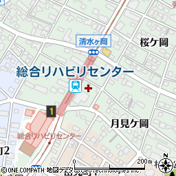 愛知県名古屋市瑞穂区彌富町月見ケ岡周辺の地図