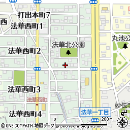 愛知県名古屋市中川区法華西町116周辺の地図