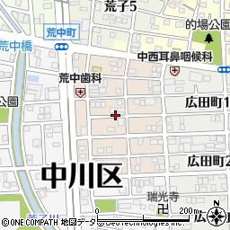 愛知県名古屋市中川区草平町周辺の地図