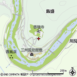 愛知県豊田市足助町飯盛周辺の地図
