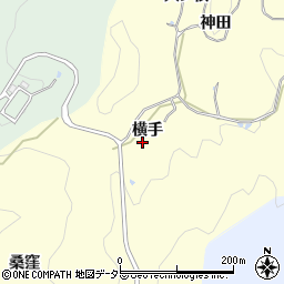 愛知県豊田市室口町横手周辺の地図