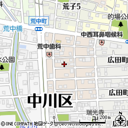 愛知県名古屋市中川区草平町1丁目78周辺の地図