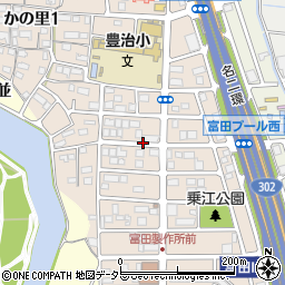愛知県名古屋市中川区かの里周辺の地図