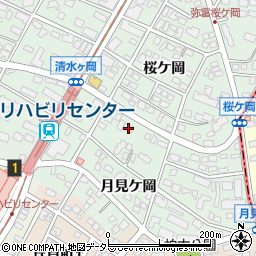 ＭＡＳＴ　ＧＡＲＤＥＮ月見ヶ岡周辺の地図