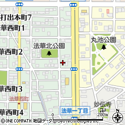 中日新聞　高杉専売店立松新聞店周辺の地図