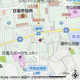 愛知県日進市蟹甲町中屋敷463-8周辺の地図