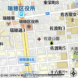 愛知県名古屋市瑞穂区佐渡町4丁目周辺の地図