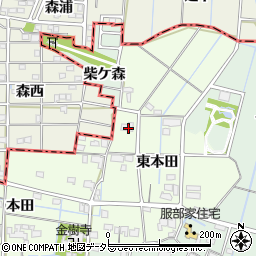 愛知県弥富市五之三町東本田24周辺の地図