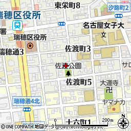 労働省佐渡町宿舎周辺の地図